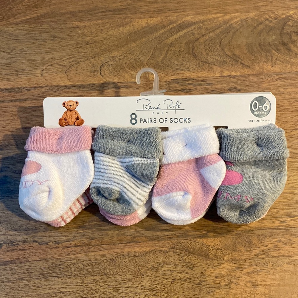 Rene Rofe Baby Socks 0-6 Months